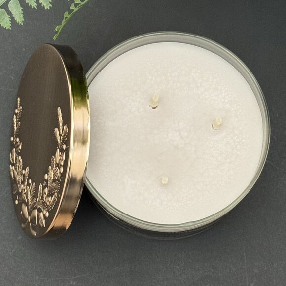 BBW Marshmallow Fireside White Barn Bath & Body Works 3 Wick Candle - Picture 6 of 10